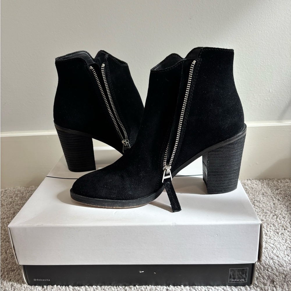 Dolce Vita Black Suede Boots